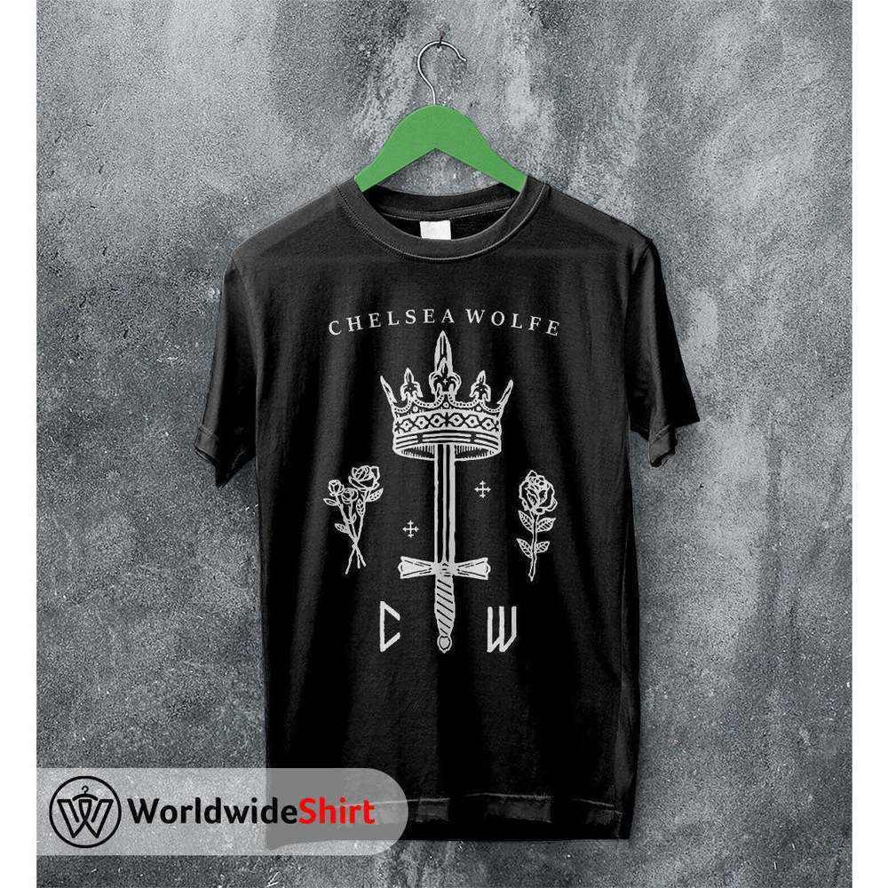 Chelsea Wolfe CW Logo Gothic Rock Music Graphic Fan Art Album T-Shirt